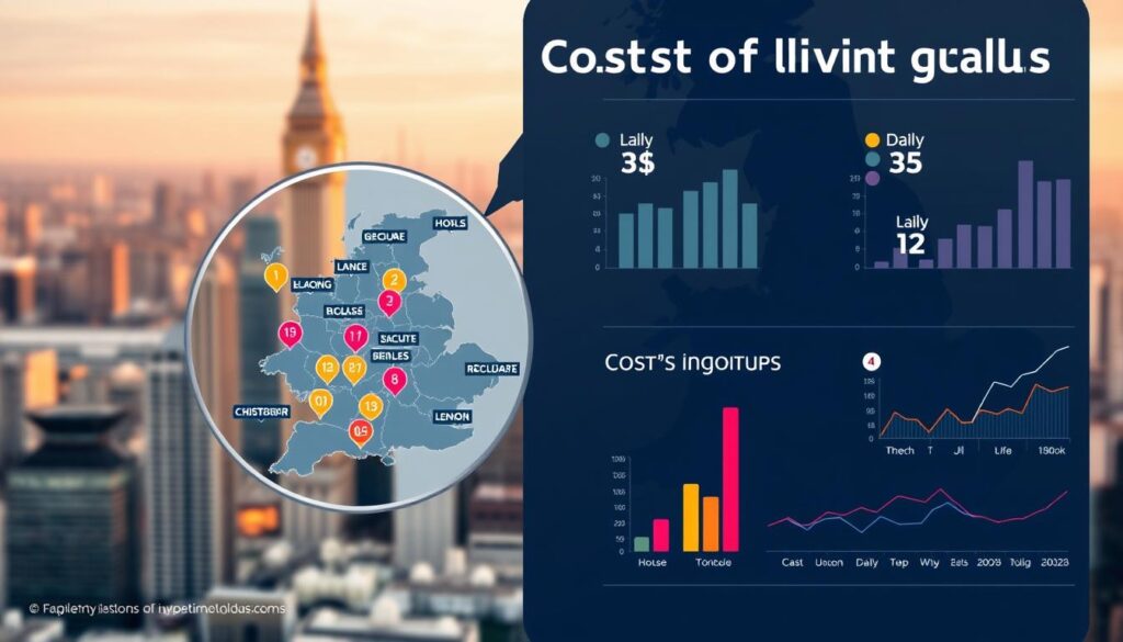 cost of living analysis UK regions