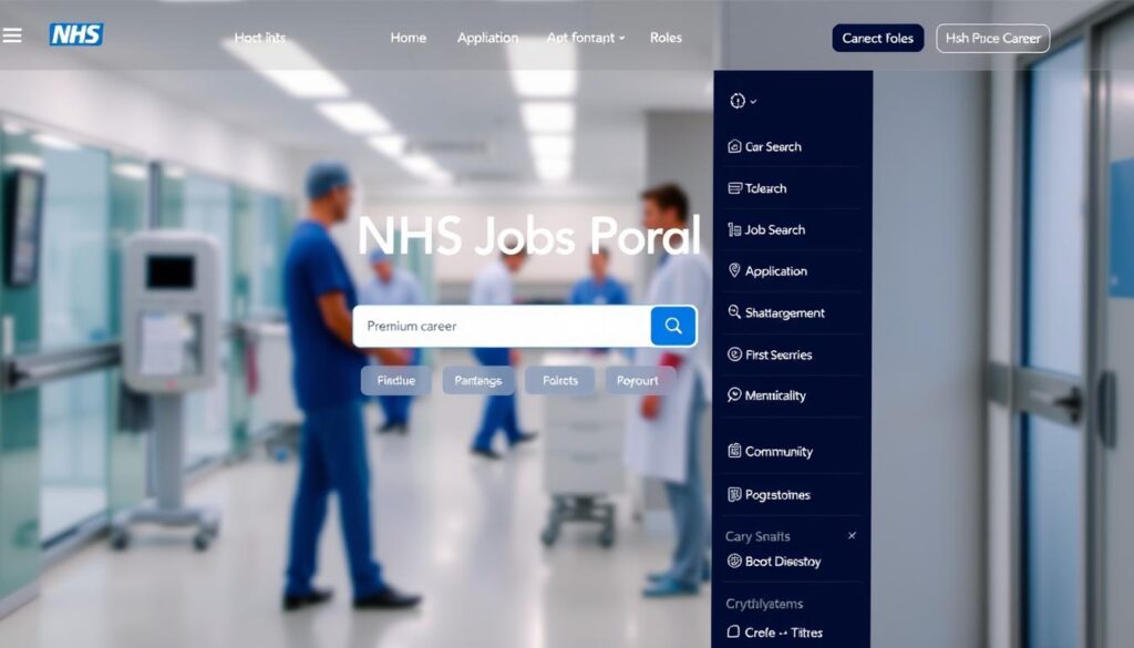 NHS Jobs Portal Navigation