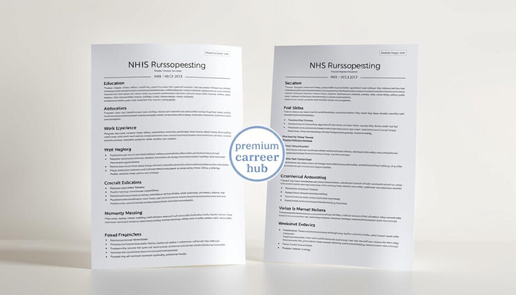 NHS nursing CV example